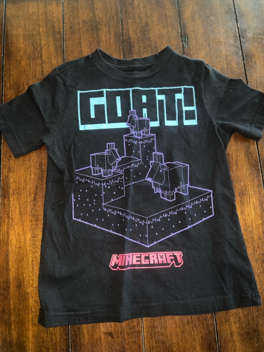 🎉🎉 5 for $20🎉🎉 Kids Black 'GOAT' Graphic Short Sleeve Tee